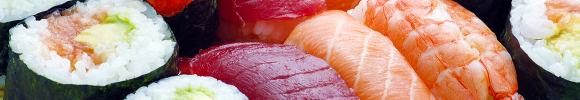 Eating Japanese at Kobe restaurant in New York, NY.